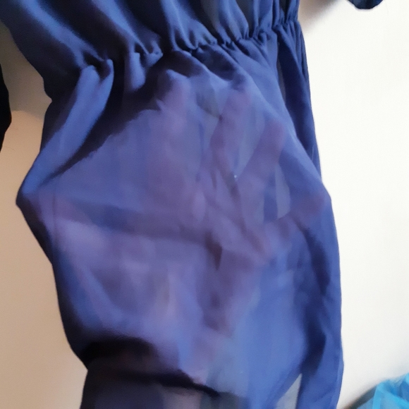 Gap | sheer elastic waist embroidered tunic dress - Picture 4 of 5